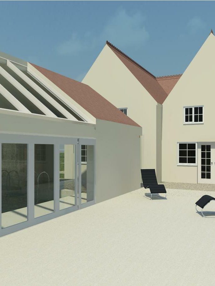 House Extension, Swimming Pool and Heated Garage