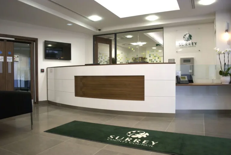 Fingerprintstudios Architects Ltd — Surrey county council office revamp -reception