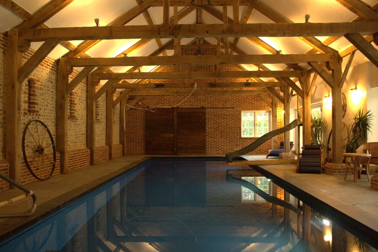 Oak Indoor Swimming-Pool - by Architects at Fingerprint Studios