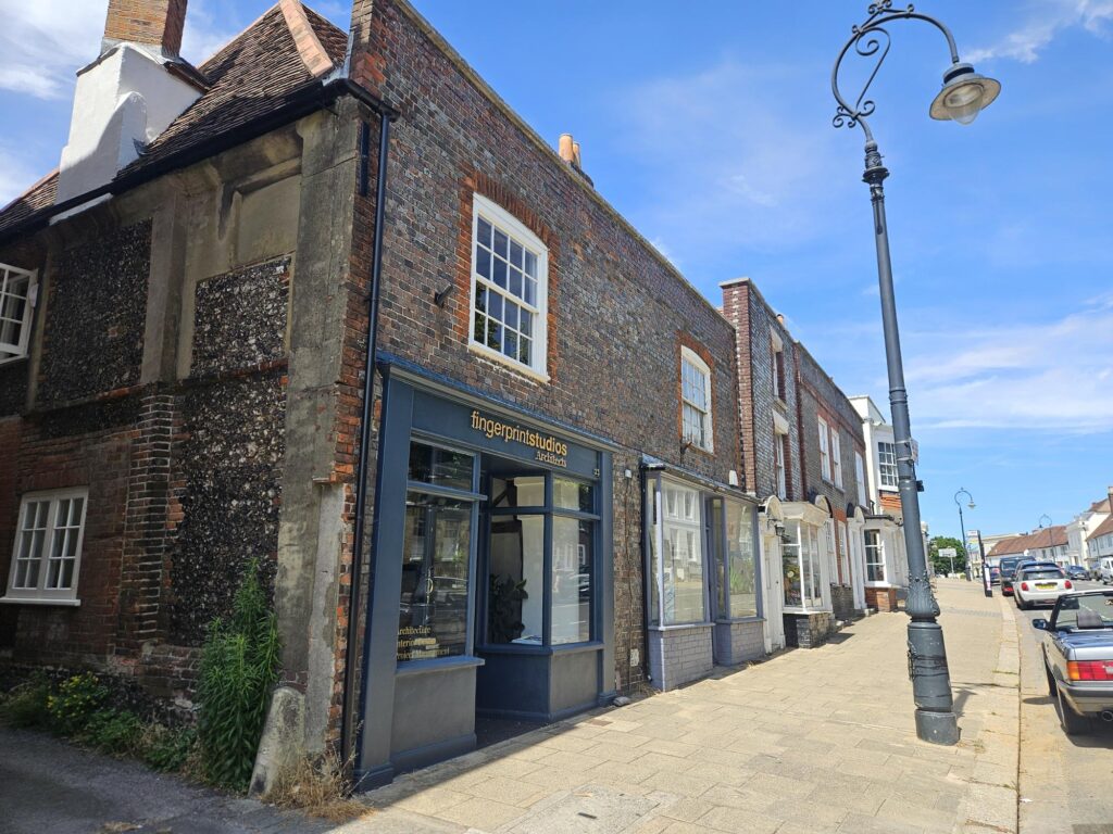 Restoring a historical building. Fingerprintstudios restored office front