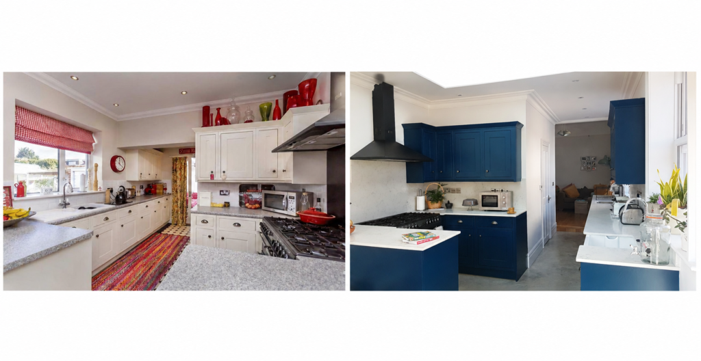 How much will a home extension cost kitchen before and after